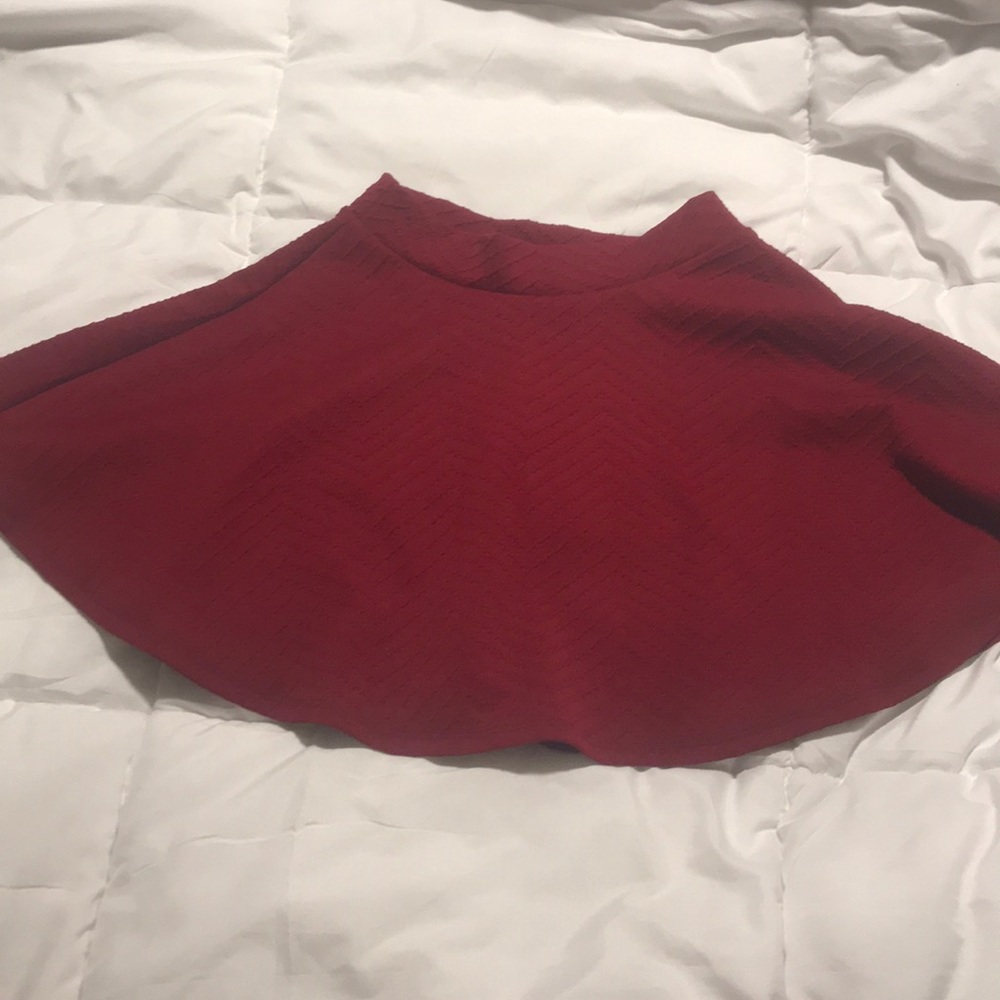 Textured skater skirt